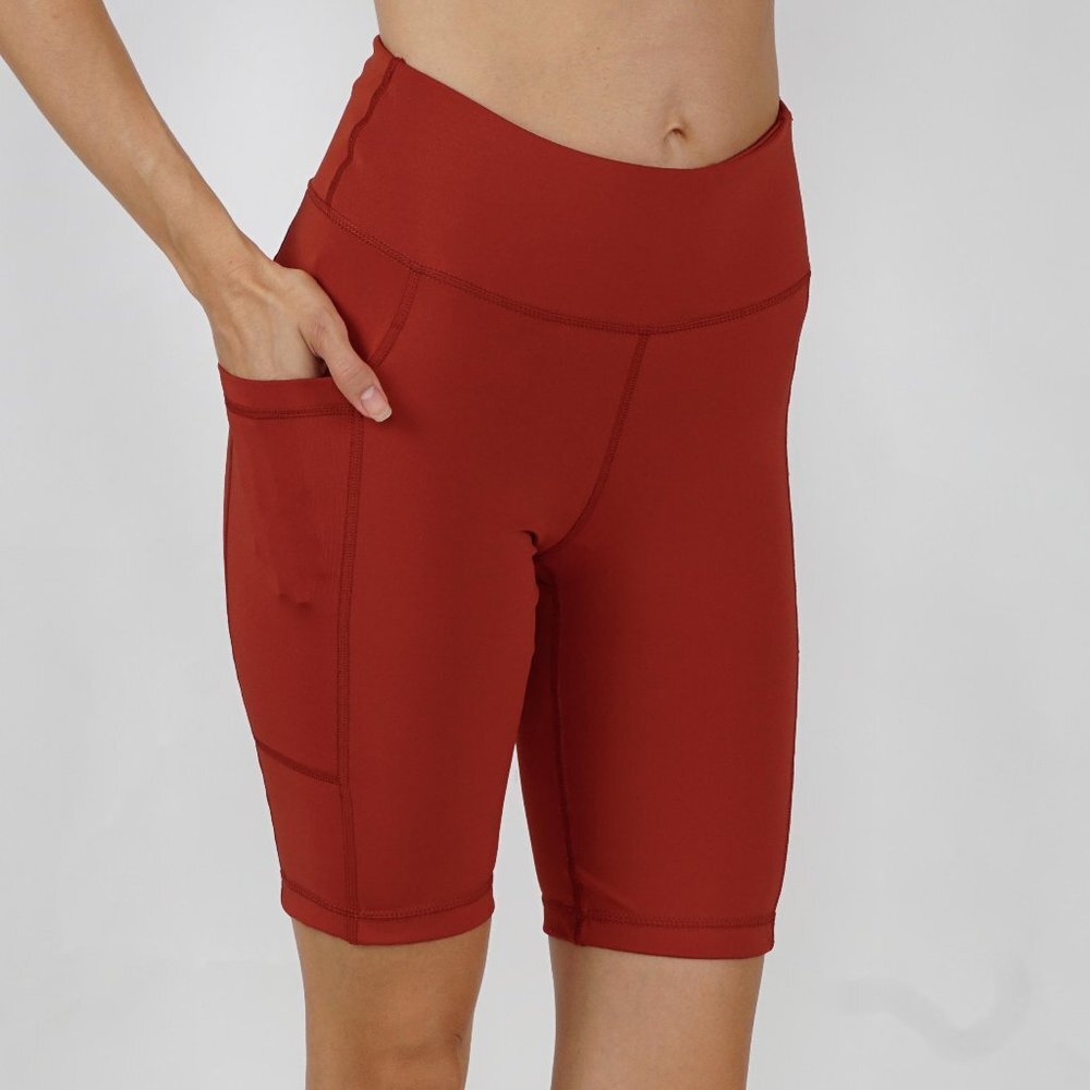 Yoga Pants Bermudas Leggings Both Sides Pockets